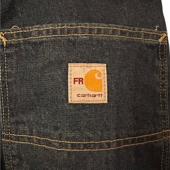 Carhartt Fire Resistant‎ Signature Denim Dungaree CAT 2 Size 34/30 NWT - Picture 4 of 5